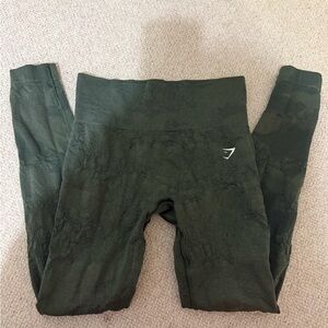 Gymshark Green textured leggings